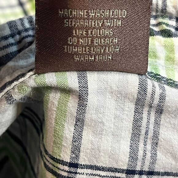 Great Northwest Shirt Mens 2XLT Plaid Short Sleeve Green Plaid Preppy Golf Shirt - Picture 9 of 9